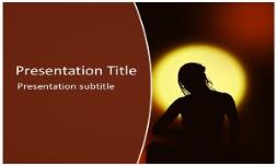 Woman Meditation Free Ppt Template