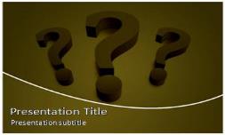 Question Mark Free Ppt Template