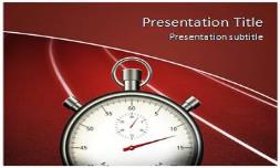 Stopwatch Free Ppt Template
