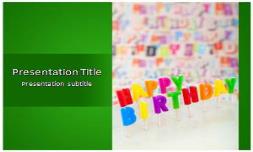 Happy Birthday Free Ppt Template