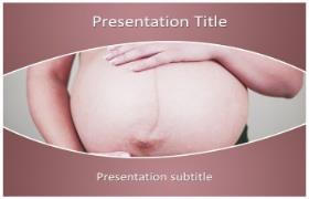 Free Pregnant Lady PowerPoint Template