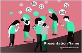 Free Cell Phone Addiction PowerPoint Template
