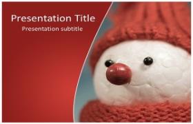 Free Snow Man PowerPoint Template