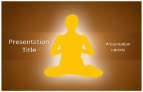Free Yoga Meditation PowerPoint Template