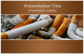 Free Cigarettes PowerPoint Template