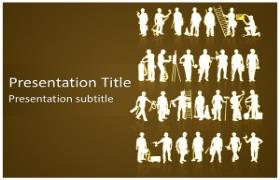 Free Construction Workers PowerPoint Template