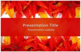 Free Leaf Abstract PowerPoint Template