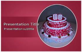 Free Birthday Cake PowerPoint Template