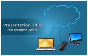 Free Cloud Computing Technology PowerPoint Template