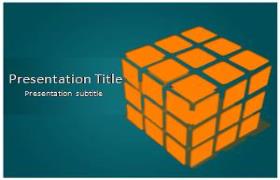 Free Rubiks Cube PowerPoint Template
