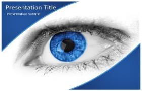 Free Blue Eye PowerPoint Template