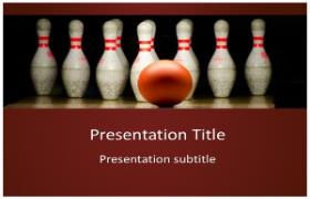 Free Bowling PowerPoint Template