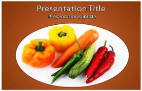 Free Vegetables PowerPoint Template