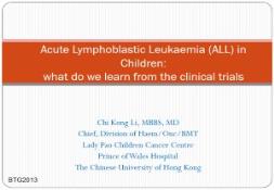 Acute Lymphoblastic Leukaemia (ALL) in Children PowerPoint Presentation