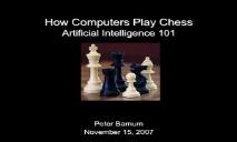 How computers play chess PowerPoint Presentation
