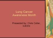 Lung Cancer Awareness Month Powerpoint Presentation