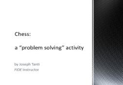 Chess (as a problem solving activity) PowerPoint Presentation