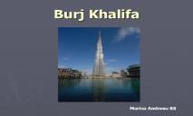 Burj Khalifa PowerPoint Presentation