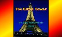 A Eiffel Tower PowerPoint Presentation