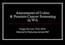 Assessment of Colon Prostate Cancer Screening PowerPoint Presentation