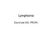 Lymphoma Powerpoint Presentation