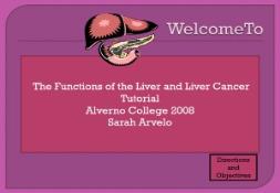 The Functions of the Liver and Liver Cancer Tutorial PowerPoint Presentation