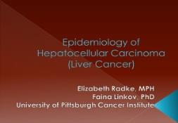 Epidemiology of Hepatocellular Carcinoma (Liver Cancer) PowerPoint Presentation