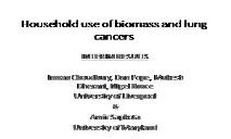 Biomass and Lung Cancer Update PowerPoint Presentation