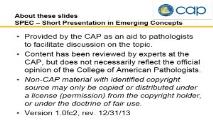 Emerging Concepts in the Diagnosis and Workup of Thyroid Cancer PowerPoint Presentation