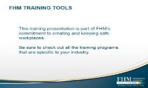 Intro to OSHA PowerPoint Presentation