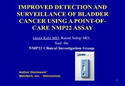 DIAGNOSIS OF BLADDER CANCER PowerPoint Presentation