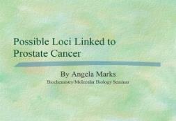 Prostate Cancer by University of Wisconsin PowerPoint Presentation
