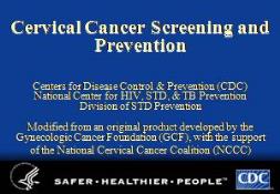 Cervical Cancer Screening and Prevention Centers PowerPoint Presentation