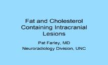Fat Containing Lesions of the Brain PowerPoint Presentation