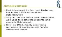 Amniocentesis and CVS-Isfahan University of Medical Sciences PowerPoint Presentation