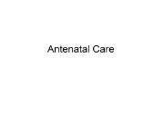 KSU-Antenatal Care Powerpoint Presentation