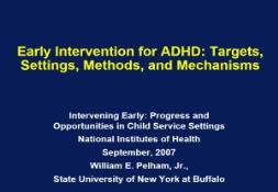 Early Intervention for ADHD-Archives Drugabuse PowerPoint Presentation