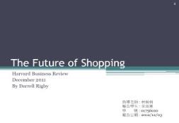 The Future of Shopping PowerPoint Presentation