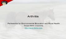 About Arthritis PowerPoint Presentation