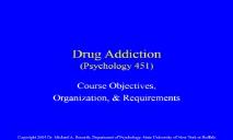 Drugs Addiction PowerPoint Presentation