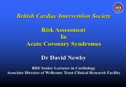 Risk Assessment in Acute Coronary Syndromes PowerPoint Presentation