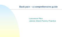 Human Backache PowerPoint Presentation