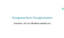 About Acupressure PowerPoint Presentation