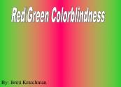 Red Green Colorblindness Powerpoint Presentation
