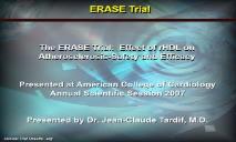 Effect of RHDL on Atherosclerosis-Safety PowerPoint Presentation