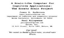 A Brain-Like Computer for Cognitive Applications PowerPoint Presentation