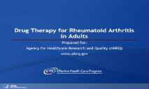 Rhematoid Arthritis CME-AHRQ Effective Health Care Program PowerPoint Presentation