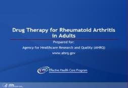 Rhematoid Arthritis CME-AHRQ Effective Health Care Program PowerPoint Presentation
