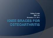 Knee braces for Osteoarthritis Powerpoint Presentation