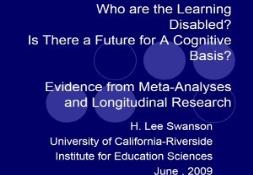 Reading Research for Students with Learning Disabilities PowerPoint Presentation